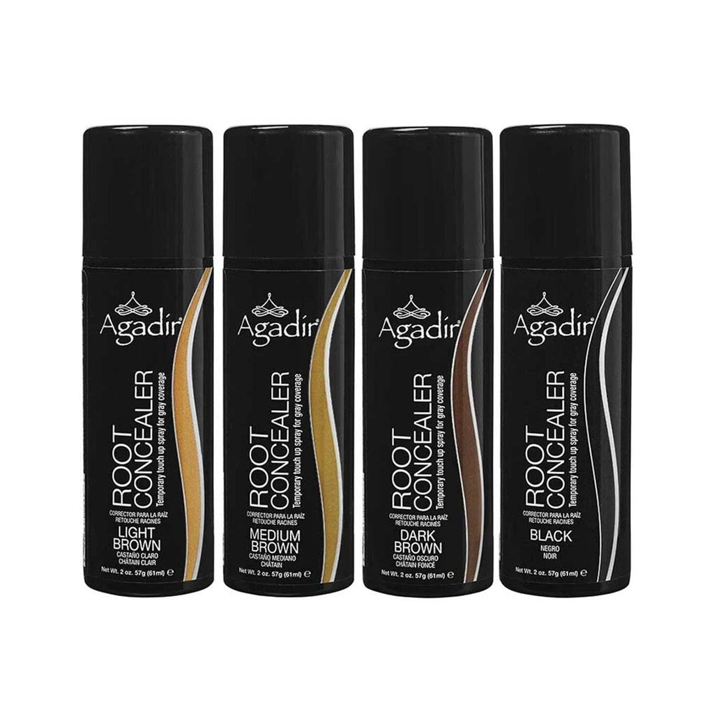 Agadir New Root Concealer Brown Light Medium Dark Black